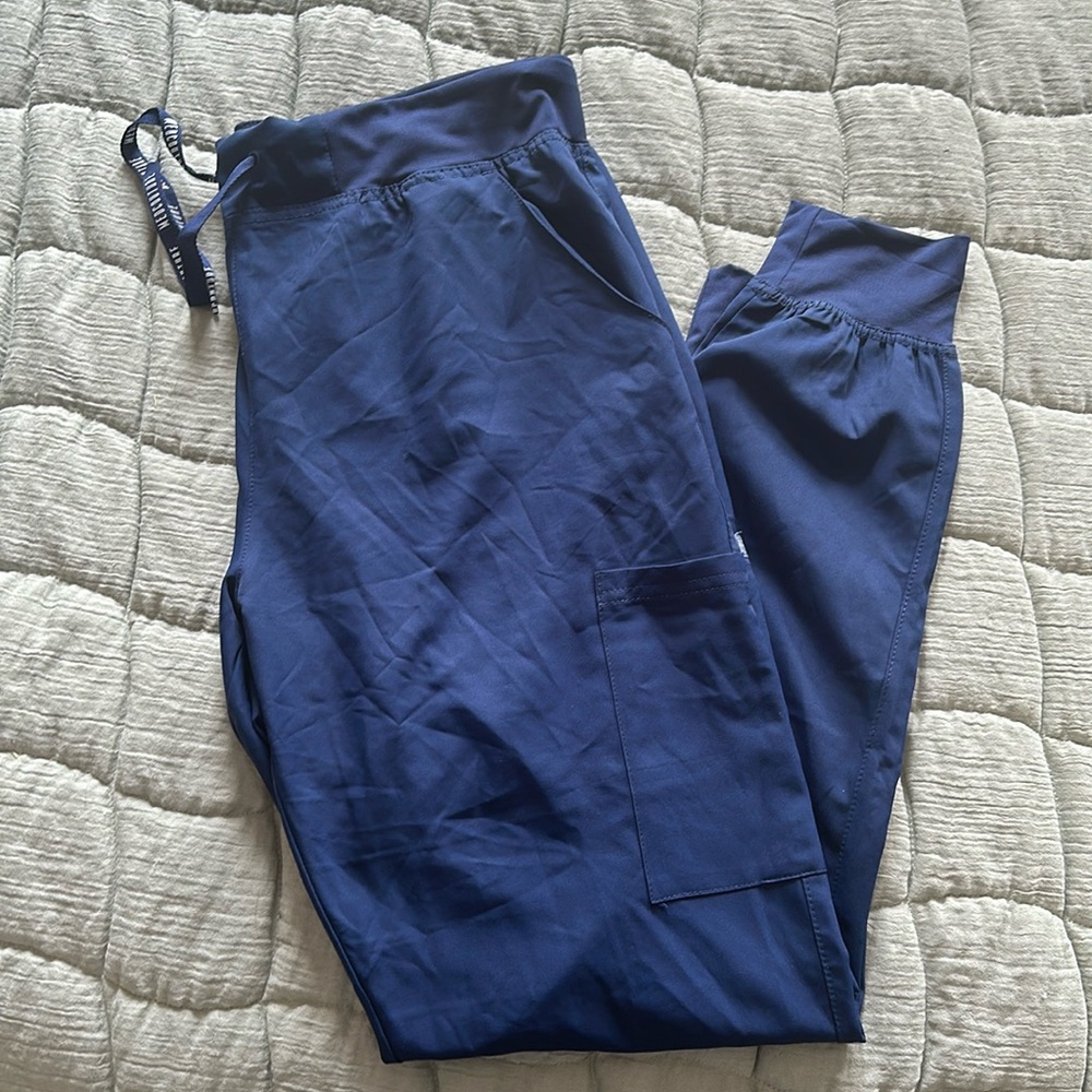 Med Couture Insight Joggers Scrub Pants Navy Size L tall
